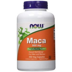 Мака (Maca), Now Foods, 500 мг, 250 капсу