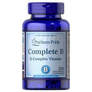 Комплекс витаминов группы В, Complete B, Puritan's Pride, 250 капсул
