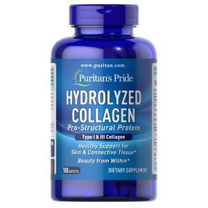 Коллаген, Hydrolyzed Collagen, Puritan's Pride, гидролизованный, 1000 мг, 180 каплет