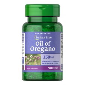 Масло орегано, Oil of Oregano, Puritan's Pride, 150 мг, 90 гелевых капсул