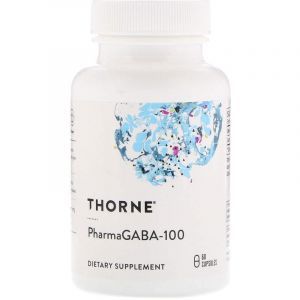 Гамма-аминомасляная кислота, PharmaGABA-100, Thorne Research, 60 кап. (Default)