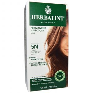 Краска для волос, Herbatint, 5N, светлый-каштан, 135 мл.