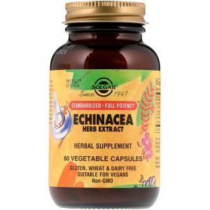 Эхинацея экстракт (Echinacea Herb), Solgar, 60 капсул (Default)
