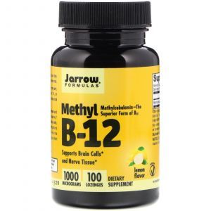 Витамин В12, Methyl B-12, Jarrow Formulas, 1000 мкг, 100 леденцов (Default)
