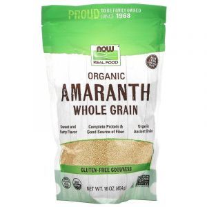 Зерно амаранта цельное, Amaranth Whole Grain, Now Foods, органик, 454 г