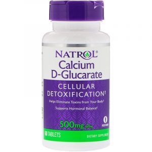 Кальций глюкарат, Calcium D-Glucarate, Natrol, 500 мг, 60 таблеток (Default)