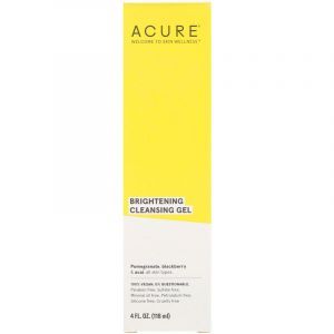 Гель для лица, Facial Cleansing Gel, Acure Organics, очищающий, осветляющий, 118 мл (Default)