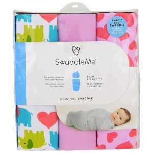 Пеленки для младенцев 0-3 месяца, Swaddle Me, Original Swaddle, Summer Infant, 3 пеленки (Default)