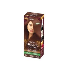 Краска-мусс для волос, оттенок №7 Медный, Henna Color Coloring Mousse, Venita, 115 мл.