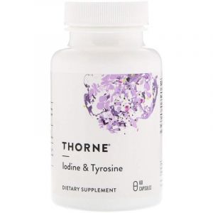 Питание щитовидной железы (йод и тирозин), Iodine & Tyrosine, Thorne Research, 60 кап. (Default)