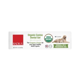 Зубной гель для собак, Organic Canine Dental Gel, Radius, органик, стоматологический, 85 г
