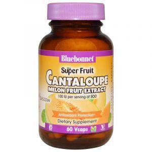 Супероксиддисмутаза СОД, Cantaloupe, Bluebonnet Nutrition, 100 МЕ, 60 капсул (Default)