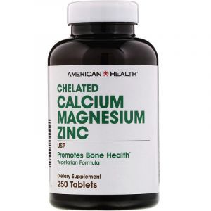 Кальций Магний Цинк, Calcium Magnesium Zinc, American Health, хелатный, 250 таблеток (Default)