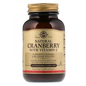 Клюква + витамин С, Cranberry Vitamin C, Solgar, 60 капсул (Default)
