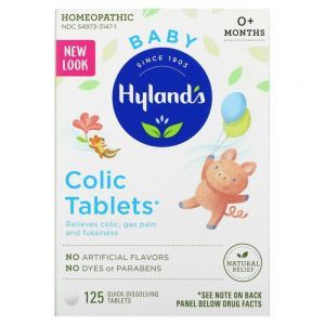 Таблетки от детских коликов, Colic Tablets, Hyland's, 125 таб.