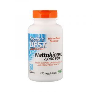 Наттокиназа, Nattokinase, Doctor's Best, 2,000 FUs, 270 капсул (Default)