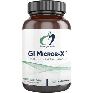 Поддержка кишечной микрофлоры, GI Microb-X, Designs for Health, 60 вегетарианских капсул