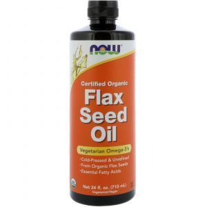 Льняное масло, Flax Seed Oil, Now Foods, органик, 710 мл (Default)