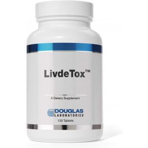 Поддержка печени, липотропные питательные вещества + травы, Livdetox , Douglas Laboratories, 120 таблеток