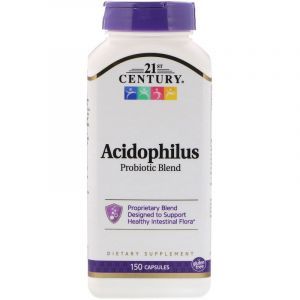 Пробиотики, Acidophilus Probiotic, 21st Century, 150 капсул (Default)