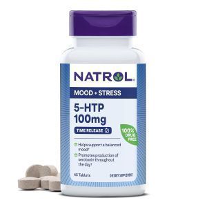 5-HTP 100 5-гидрокситриптофан , Natrol, замедленного высвобождения, 45 таблето