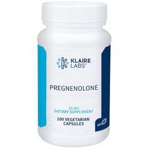 Прегненолон, Pregnenolone, Klaire Labs, 25 мг, 100 вегетарианских капсул
