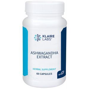 Ашвагандха, экстракт, Ashwagandha Extract, Klaire Labs, 300 мг, 60 капсул