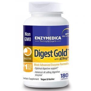 Пищеварительные ферменты, Digest Gold with ATPro, Enzymedica, 180 капсул (Default)
