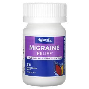 Средство от мигрени, Migraine Relief, Hyland's Naturals, 100 быстрорастворимых таблеток