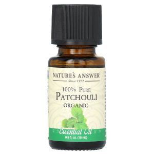 Эфирное масло пачули, Patchouli, Nature's Answer, 100% чистое органическое, 15 мл