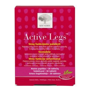 Поддержка функции вен, Active Legs, New Nordic, 30 таблеток
