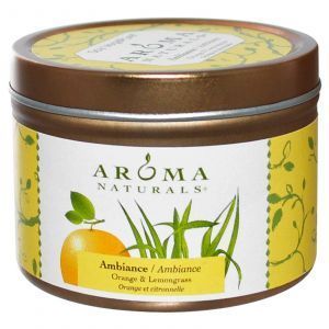 Свеча  с ароматом апельсина и лимонника, Aroma Naturals, 79,38 г