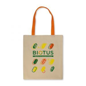 Эко-сумка с оранжевыми ручками, Biotus, 1 шт