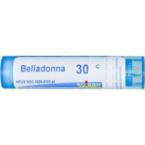 Белладонна, Belladonna, Boiron, 30C, 80 гранул