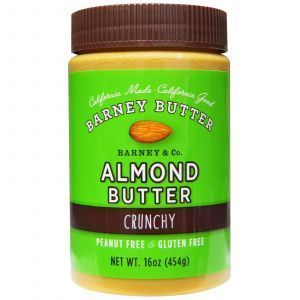 Хрустящее миндальное масло, Almond Butter, Barney Butter, 454 г.