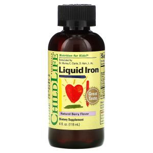 Железо для детей жидкое, Liquid Iron, ChildLife, ягодный вкус, 118 мл