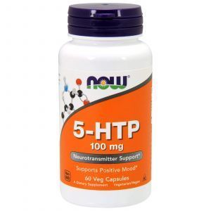 5-HTP, 5-гидрокситриптофан, Now Foods, 100 мг, 60