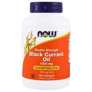 Масло черной смородины, Black Currant Oil, Now Foods, 1000 мг, 100 к