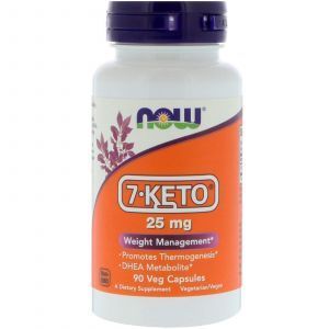 7 кето Дегидроэпиандростерон, 7-KETO, Now Foods, 25 мг, 90 кап