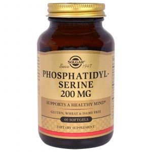 Фосфатидилсерин (Phosphatidylserine), Solgar, 200 мг, 60 капс