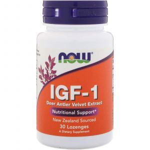 Инсулиноподобный фактор ИФР-1, IGF-1, Now Foods, 30 леденцо