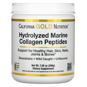 ჰიდროლიზებული ზღვის კოლაგენის პეპტიდები, California Gold Nutrition, 200 გ