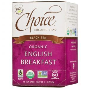 Черный чай Английский завтрак, Choice Organic Teas, 16 штук
