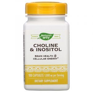 Холин и Инозитол, Choline\Inositol, Nature's Way, 250 мг, 100 кап.