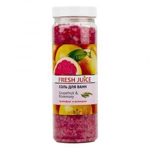 Соль для ванны "Грейпфрут и розмарин", Fresh Juice, 700 г