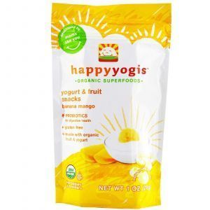 Живой йогурт банан, манго, Yogurt & Fruit Snacks, Banana Mango, Nurture Inc, 28 г