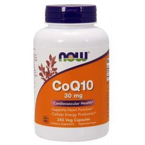 Коэнзим Q10 (CoQ10), Now Foods, 30 мг, 240 кап