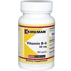 Витамин В6 (пиридоксин), Kirkman Labs, 100 капс.