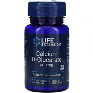 Кальций D-глюкарат, Calcium D-Glucarate, Life Extension, 200 мг, 60 ка