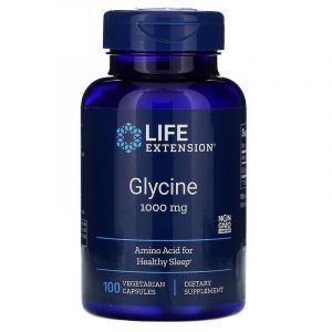 Глицин, Glycine, Life Extension, 1000 мг, 100 капсул